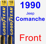 Front Wiper Blade Pack for 1990 Jeep Comanche - Premium