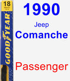 Passenger Wiper Blade for 1990 Jeep Comanche - Premium