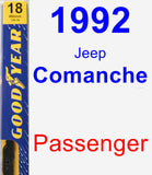 Passenger Wiper Blade for 1992 Jeep Comanche - Premium