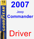 Driver Wiper Blade for 2007 Jeep Commander - Premium