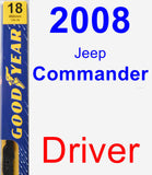 Driver Wiper Blade for 2008 Jeep Commander - Premium