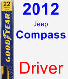 Driver Wiper Blade for 2012 Jeep Compass - Premium