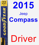 Driver Wiper Blade for 2015 Jeep Compass - Premium