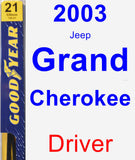 Driver Wiper Blade for 2003 Jeep Grand Cherokee - Premium