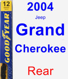 Rear Wiper Blade for 2004 Jeep Grand Cherokee - Premium