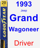 Driver Wiper Blade for 1993 Jeep Grand Wagoneer - Premium