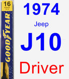 Driver Wiper Blade for 1974 Jeep J10 - Premium