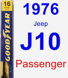 Passenger Wiper Blade for 1976 Jeep J10 - Premium