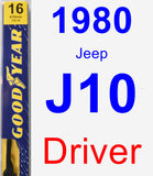 Driver Wiper Blade for 1980 Jeep J10 - Premium