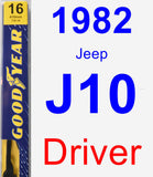 Driver Wiper Blade for 1982 Jeep J10 - Premium