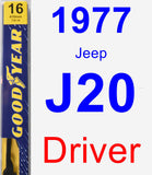 Driver Wiper Blade for 1977 Jeep J20 - Premium