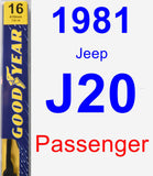 Passenger Wiper Blade for 1981 Jeep J20 - Premium