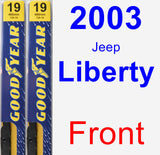 Front Wiper Blade Pack for 2003 Jeep Liberty - Premium