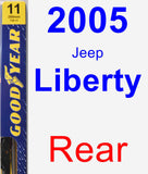 Rear Wiper Blade for 2005 Jeep Liberty - Premium