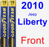 Front Wiper Blade Pack for 2010 Jeep Liberty - Premium