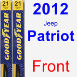 Front Wiper Blade Pack for 2012 Jeep Patriot - Premium