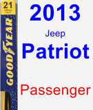 Passenger Wiper Blade for 2013 Jeep Patriot - Premium