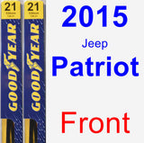 Front Wiper Blade Pack for 2015 Jeep Patriot - Premium