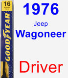 Driver Wiper Blade for 1976 Jeep Wagoneer - Premium