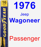 Passenger Wiper Blade for 1976 Jeep Wagoneer - Premium