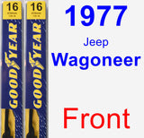 Front Wiper Blade Pack for 1977 Jeep Wagoneer - Premium