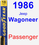 Passenger Wiper Blade for 1986 Jeep Wagoneer - Premium