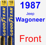 Front Wiper Blade Pack for 1987 Jeep Wagoneer - Premium