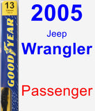 Passenger Wiper Blade for 2005 Jeep Wrangler - Premium