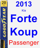 Passenger Wiper Blade for 2013 Kia Forte Koup - Premium