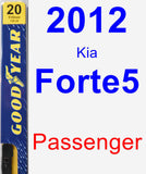 Passenger Wiper Blade for 2012 Kia Forte5 - Premium