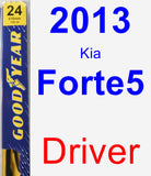 Driver Wiper Blade for 2013 Kia Forte5 - Premium