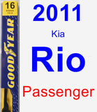 Passenger Wiper Blade for 2011 Kia Rio - Premium