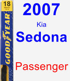 Passenger Wiper Blade for 2007 Kia Sedona - Premium