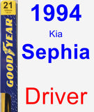 Driver Wiper Blade for 1994 Kia Sephia - Premium