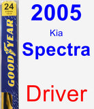 Driver Wiper Blade for 2005 Kia Spectra - Premium