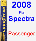 Passenger Wiper Blade for 2008 Kia Spectra - Premium