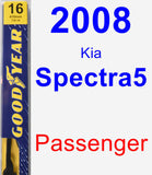 Passenger Wiper Blade for 2008 Kia Spectra5 - Premium