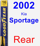 Rear Wiper Blade for 2002 Kia Sportage - Premium