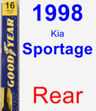 Rear Wiper Blade for 1998 Kia Sportage - Premium