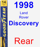 Rear Wiper Blade for 1998 Land Rover Discovery - Premium