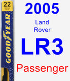 Passenger Wiper Blade for 2005 Land Rover LR3 - Premium