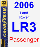 Passenger Wiper Blade for 2006 Land Rover LR3 - Premium