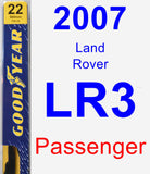 Passenger Wiper Blade for 2007 Land Rover LR3 - Premium