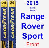 Front Wiper Blade Pack for 2015 Land Rover Range Rover Sport - Premium