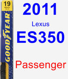 Passenger Wiper Blade for 2011 Lexus ES350 - Premium