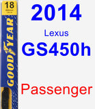 Passenger Wiper Blade for 2014 Lexus GS450h - Premium