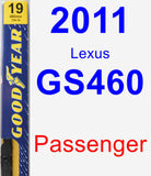 Passenger Wiper Blade for 2011 Lexus GS460 - Premium