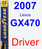 Driver Wiper Blade for 2007 Lexus GX470 - Premium