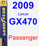 Passenger Wiper Blade for 2009 Lexus GX470 - Premium