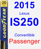 Passenger Wiper Blade for 2015 Lexus IS250 - Premium